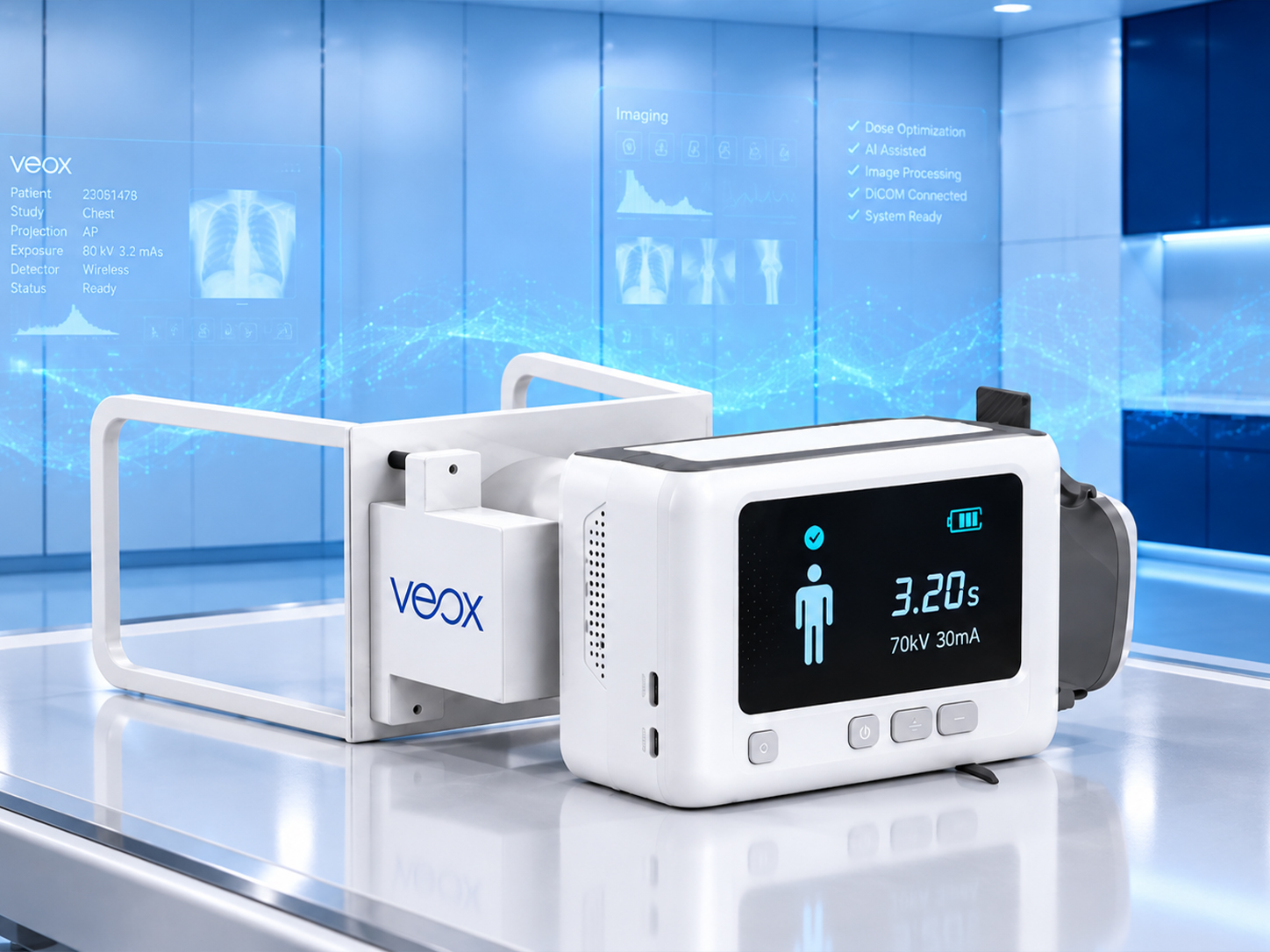 VEOX PX portable X-ray unit with digital display